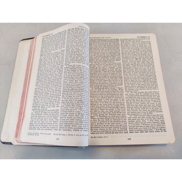 Holy Bible Revised Standard Version RSV Nelson 1952 Faux Leather Black - Picture 13 of 16